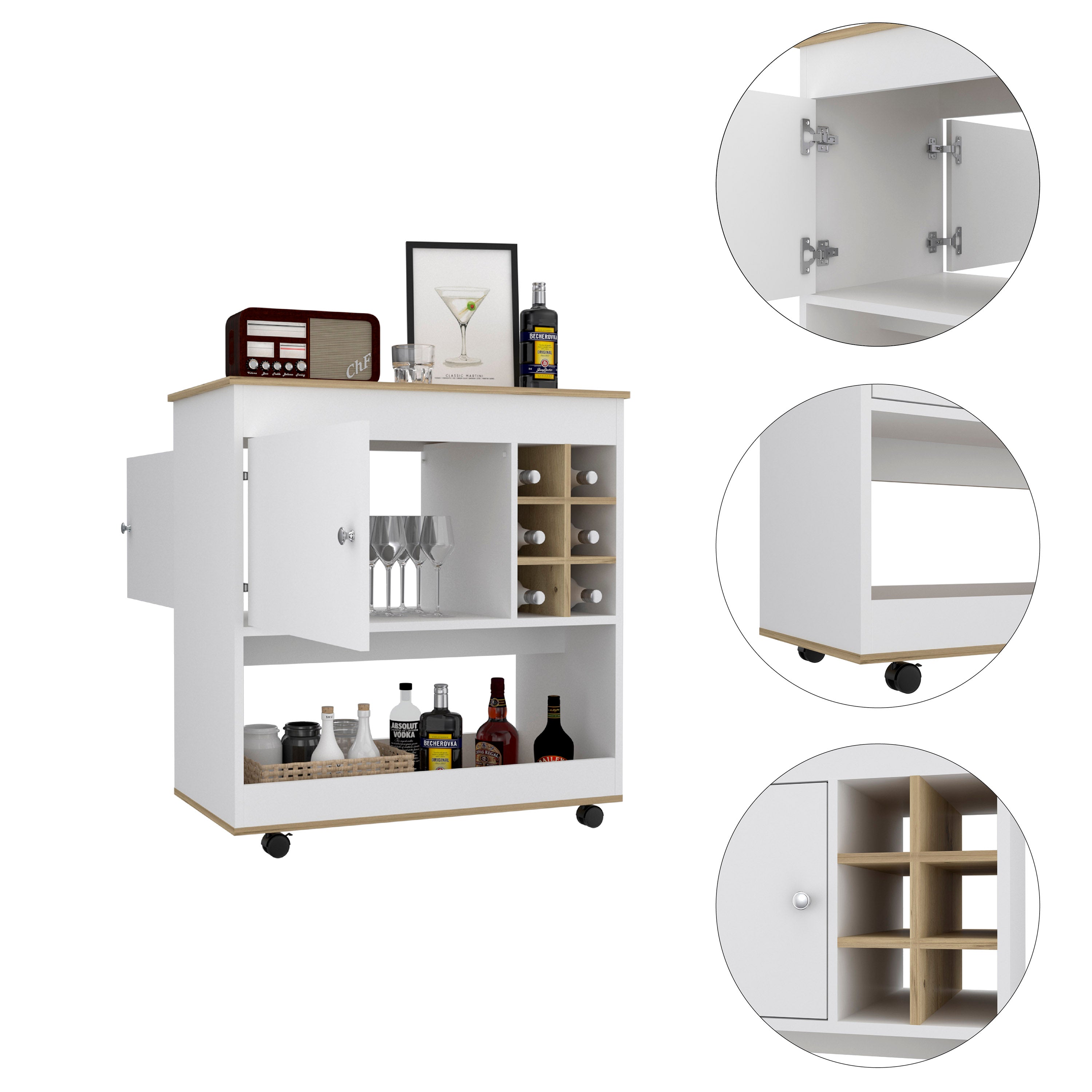 Boahaus Salisbury Bar Cabinet