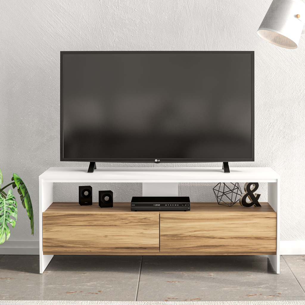 Boahaus Phoenix TV Stand | Modern Entertainment Center with Storage for 55" TVs