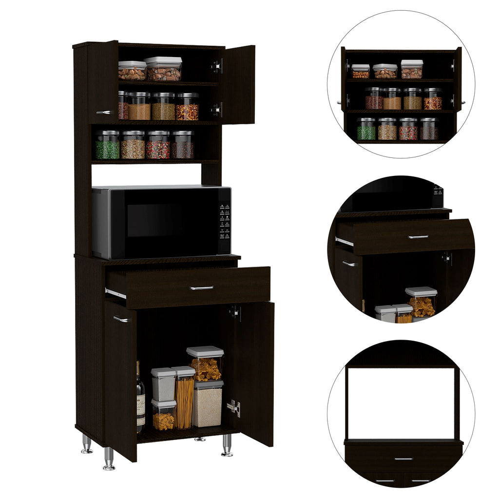 Nancy Kitchen Cabinet (Black)