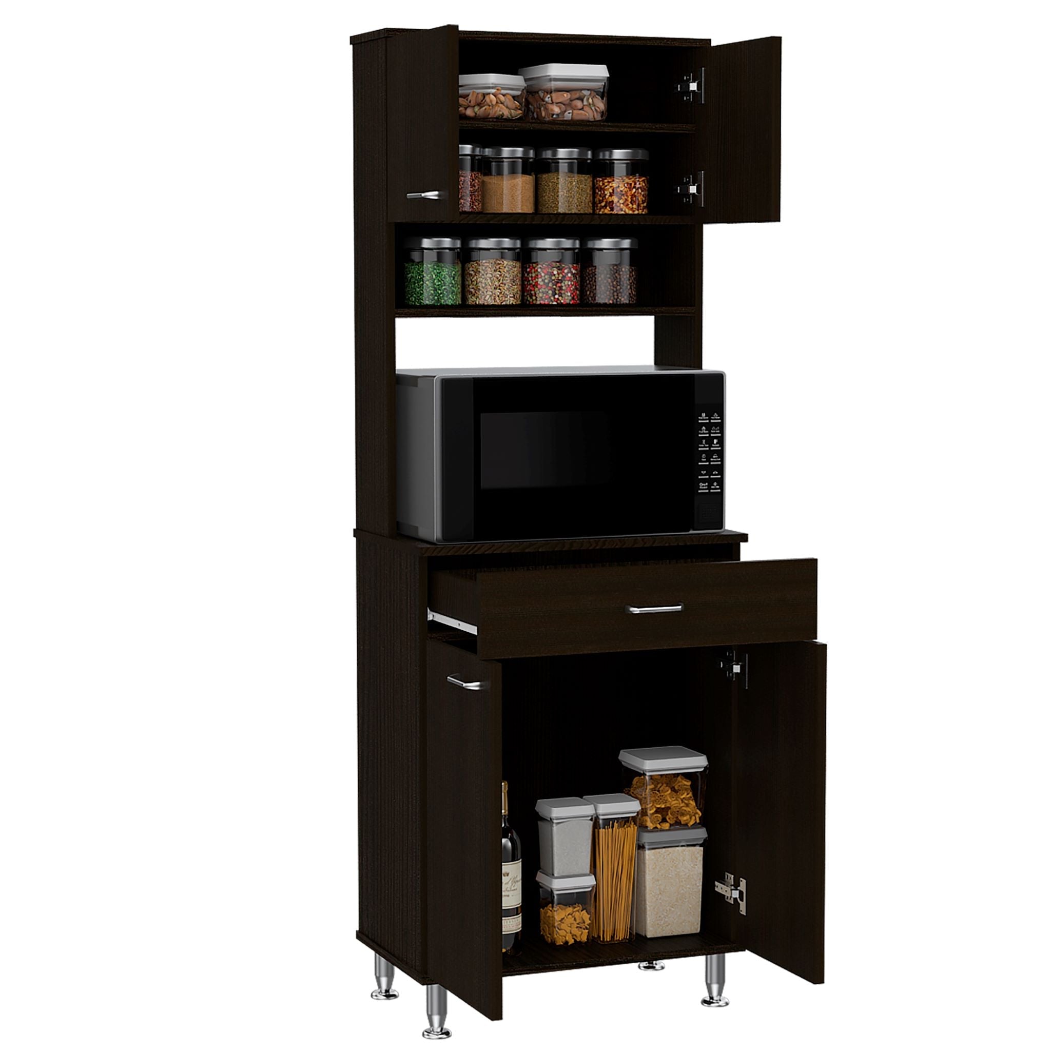 Nancy Kitchen Cabinet (Black)
