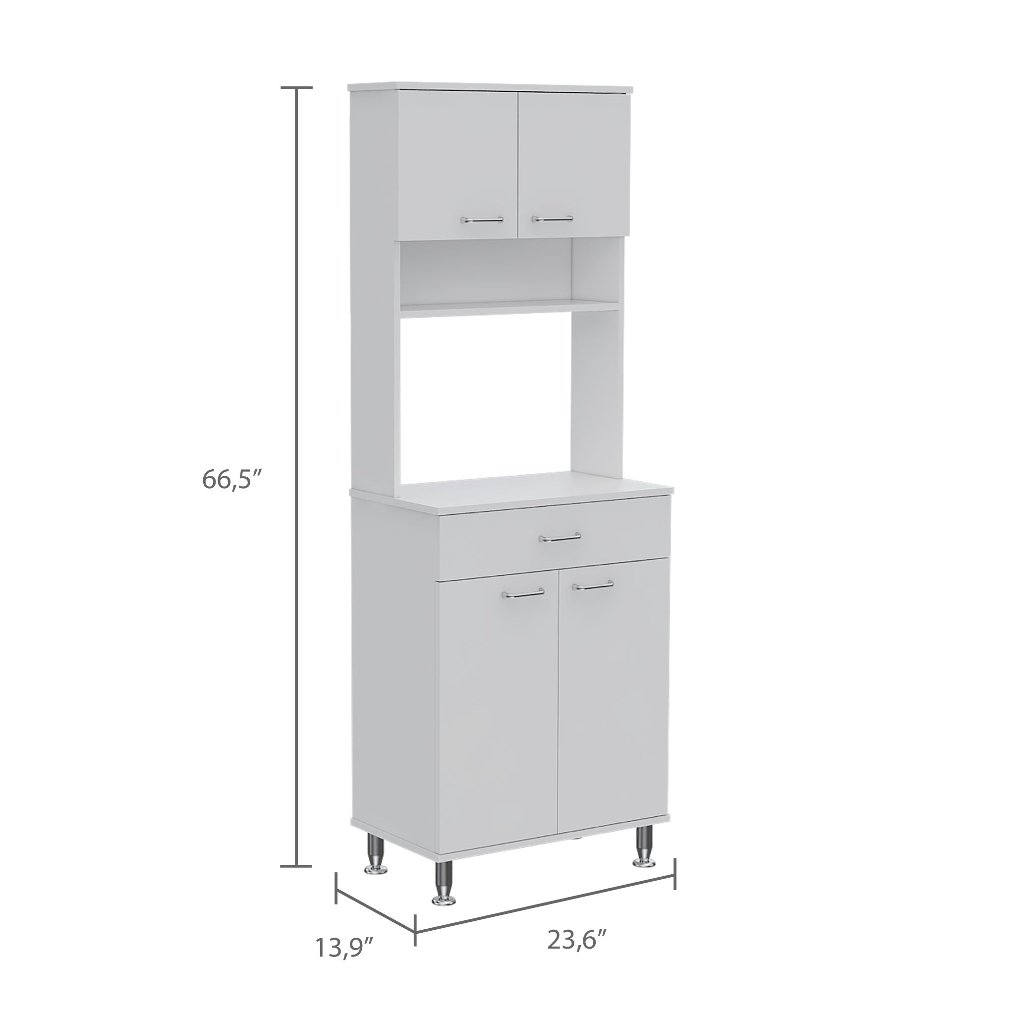 Nancy Kitchen Cabinet (Black)
