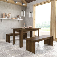 Denali Dining Set, 2 benches