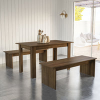 Denali Dining Set, 2 benches