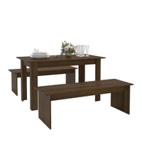 Denali Dining Set, 2 benches