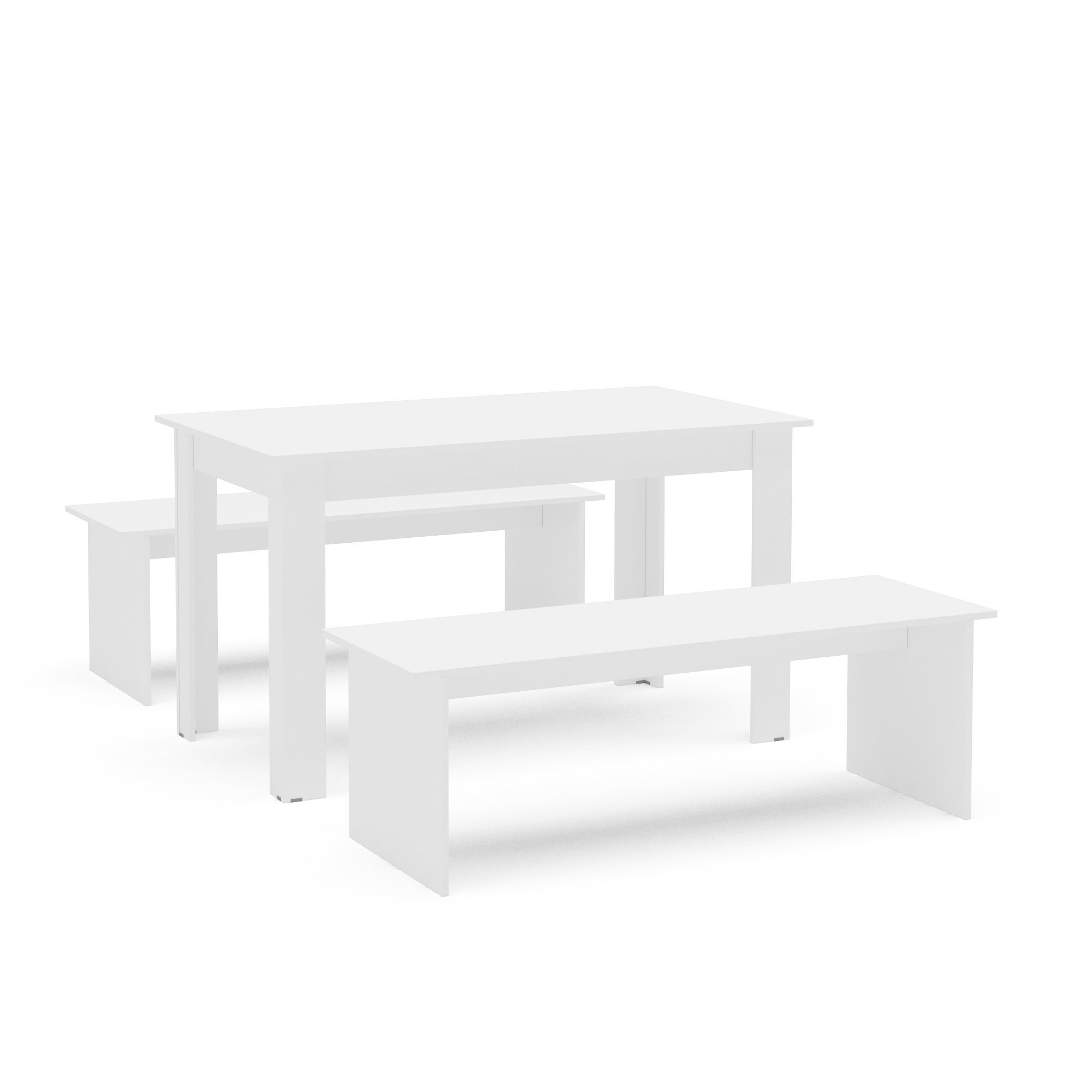 Boahaus Denali 3-Piece Dining Table Set with Benches | Premium Design
