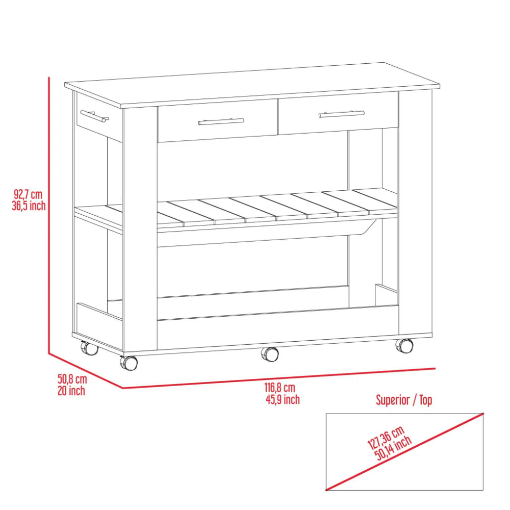 Boahaus Limoges Kitchen Island