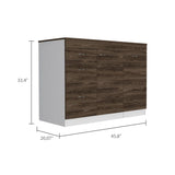 Bayonne Cabinet (White-Walnut)