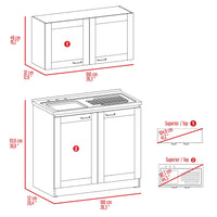 Boahaus Montauban Cabinet Set