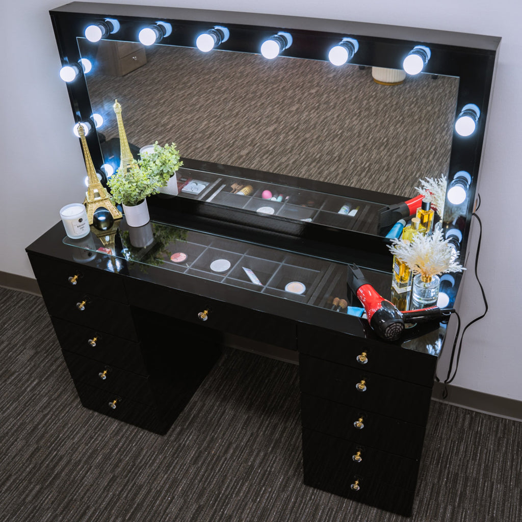 Boahaus Set of 10 Modern Cabinet Knobs – Gold, Crystal, Rose Gold | Premium Design