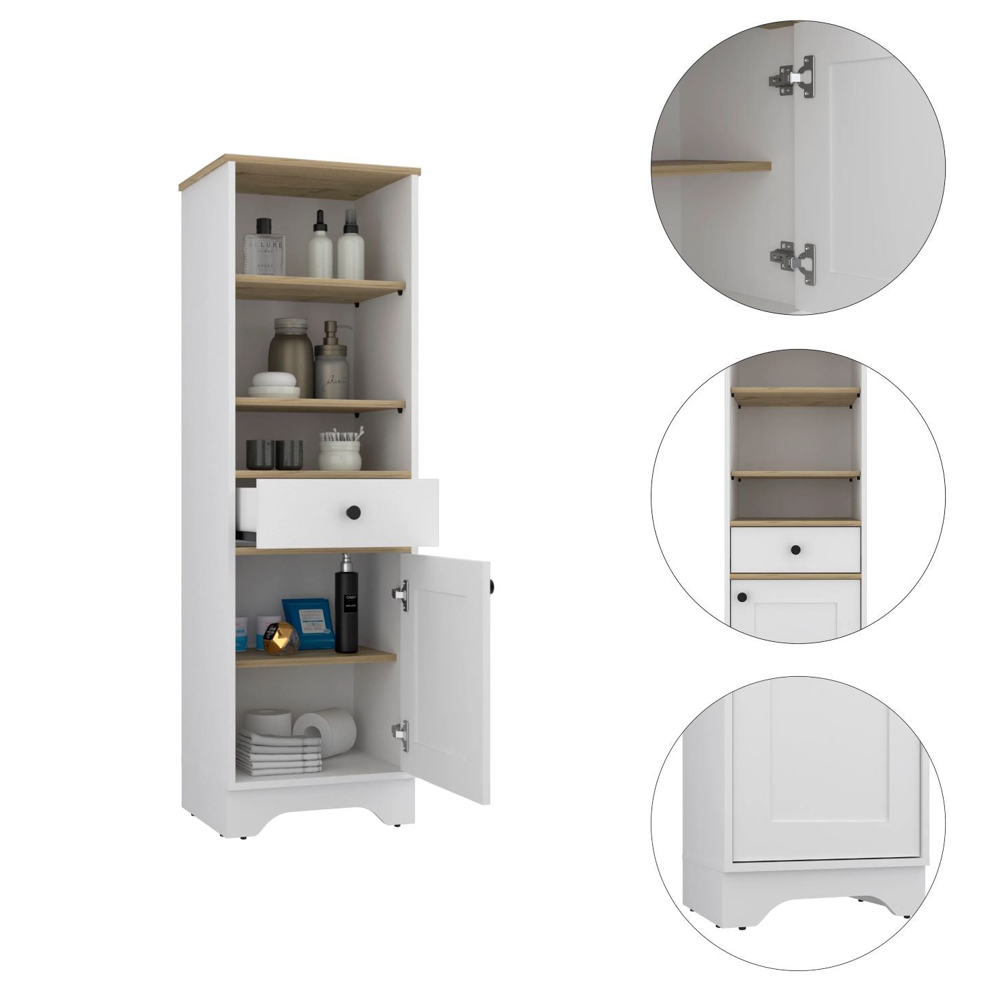 Boahaus Dauphin Tall Linen Cabinet