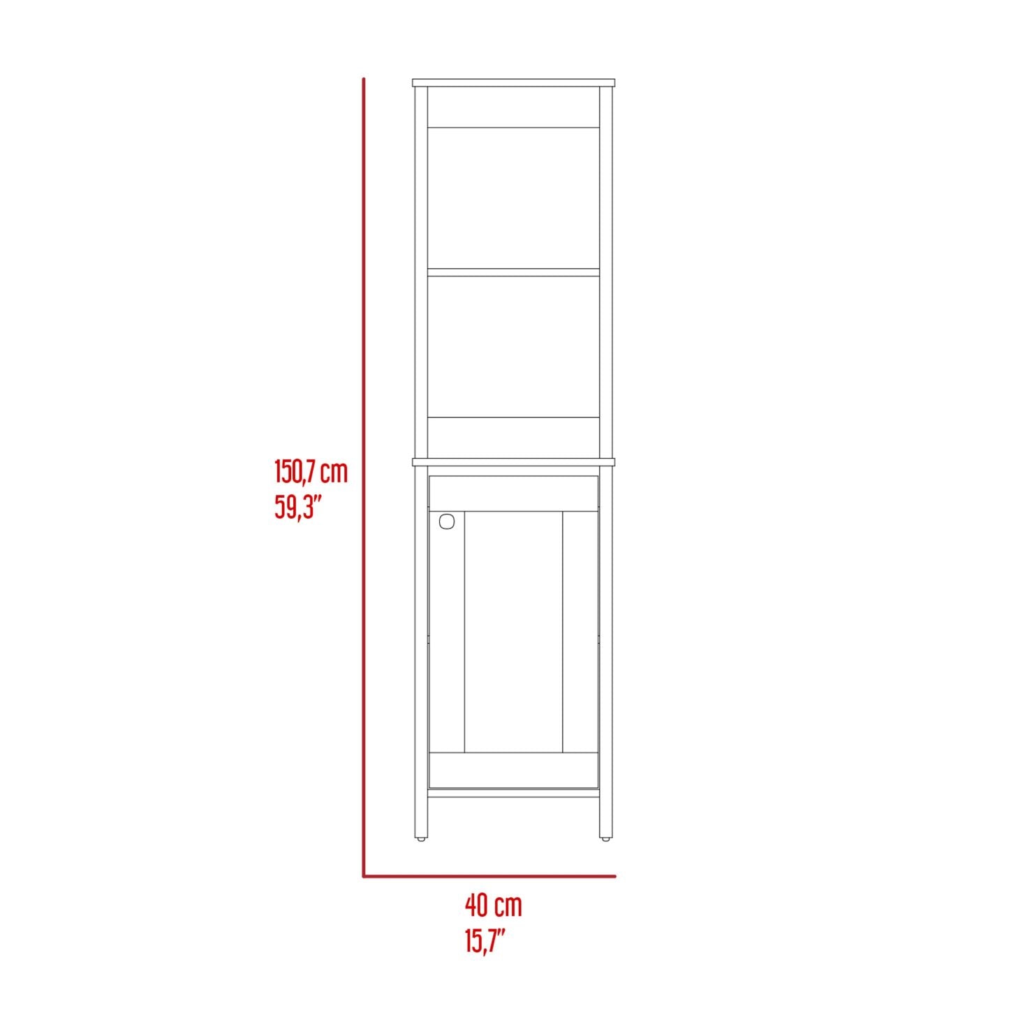 Boahaus Morden Tall Linen Cabinet