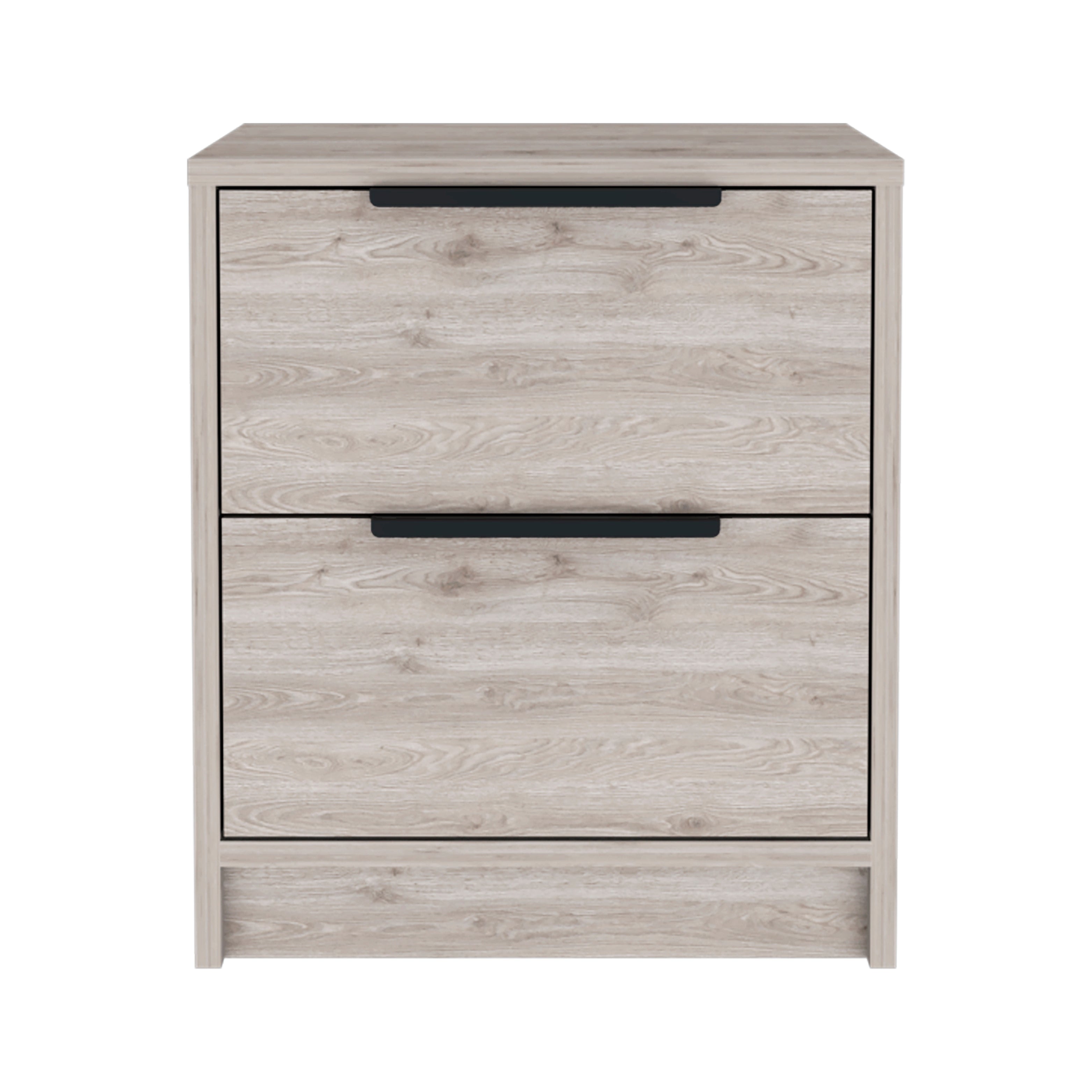 Boahaus Toledo Nightstand with Two Drawers | White Premium Design
